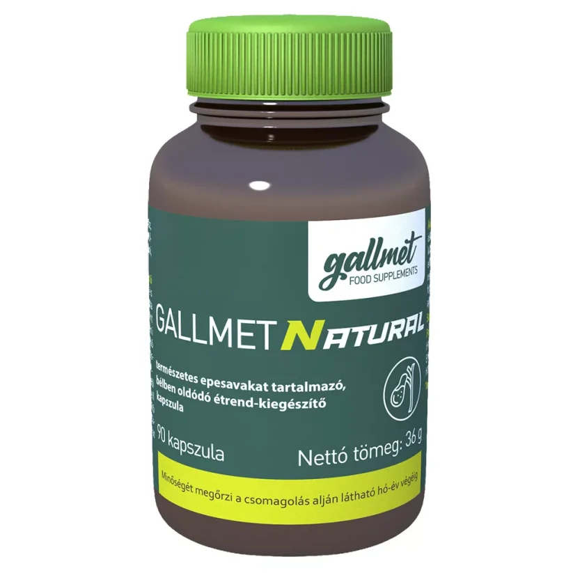 GALLMET Natural - žlčové kyseliny - 90 kapsúl